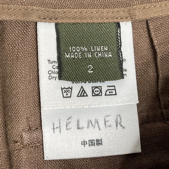 Eddie Bauer Mercer Fit Linen Bermuda Shorts‎ Womens 2 Brown Outdoor Summer - Picture 4 of 9